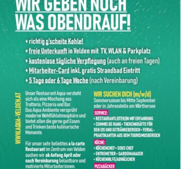 WIR SUCHEN DICH!